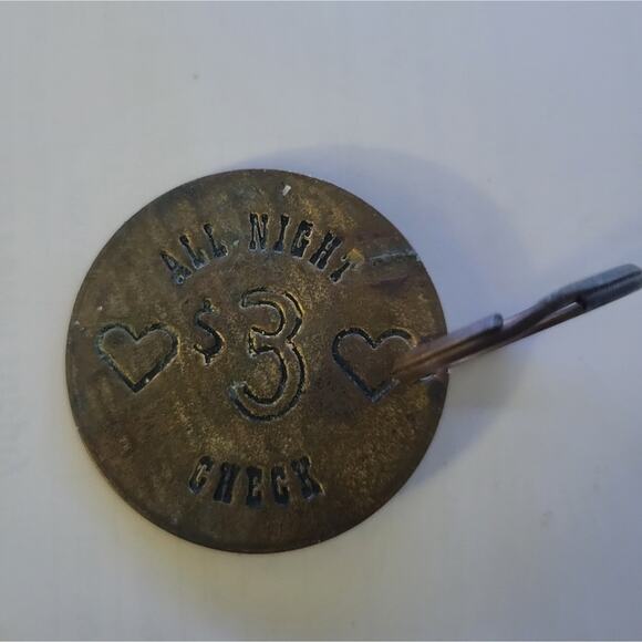 brothel coin brass keychain madam bolinger's octaroon token saloon Los Angeles - Picture 2 of 2
